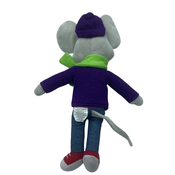 Chuck E. Cheese 2014 Limited Edition Winter Fun Mouse Plush Stuffed Animal 11" - Picture 3 of 8